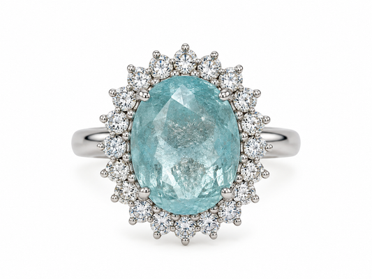 Anillo Paraiba Diamantes