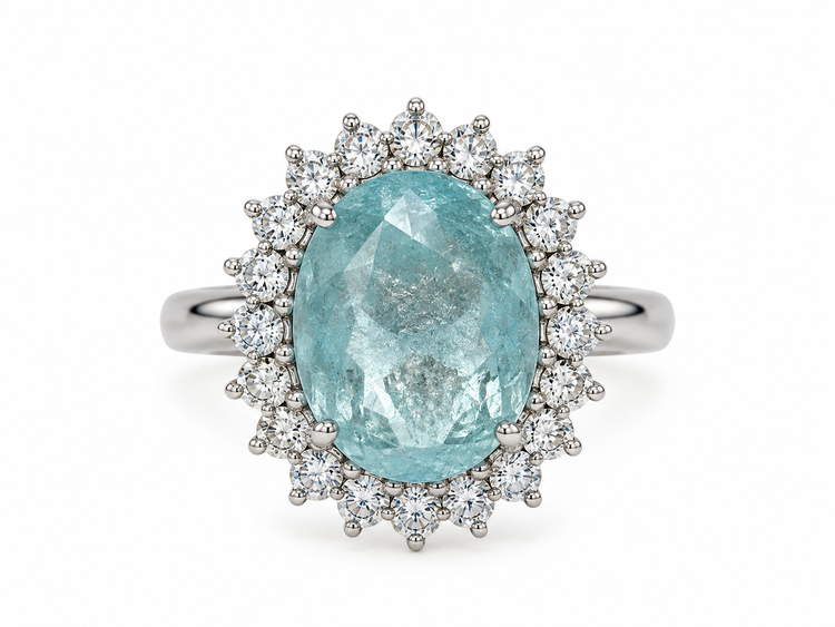Anillo Paraiba Diamantes
