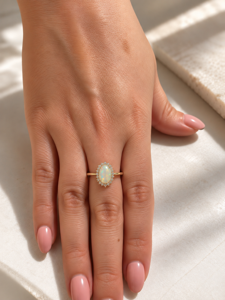 Anillo ópalo