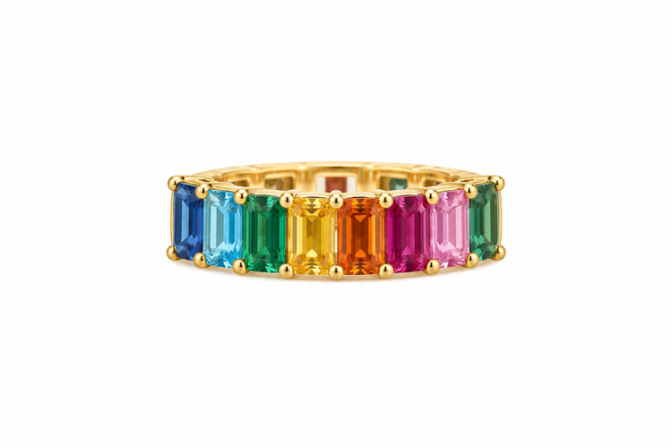 Anillo Zafiros Emerald