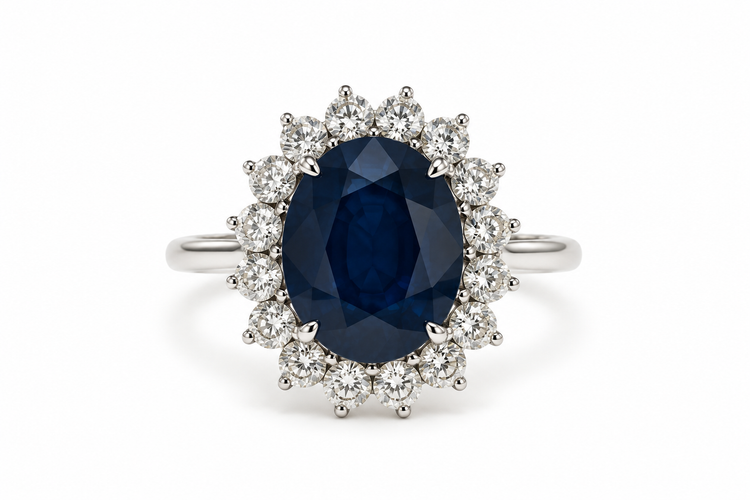 Anillo Zafiro Lady Di