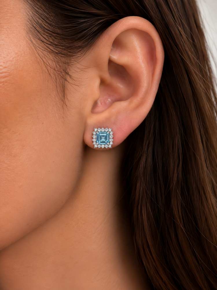 Aretes Aguamarina
