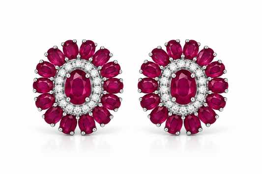 Aretes Rubí