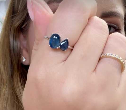 Anillo de Zafiro Toi et Moi