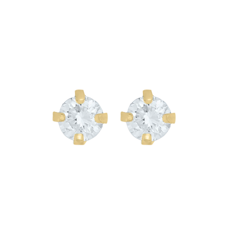 Studs Diamantes .10 Ctw