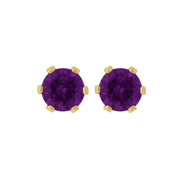 Studs Amatista .10 Ctw