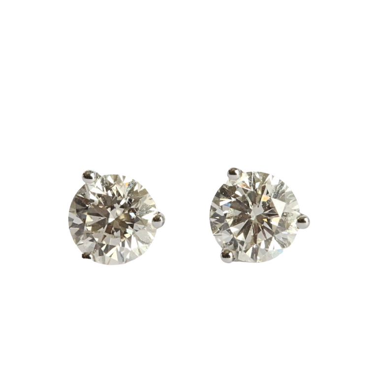 Studs oro blanco 14 k
