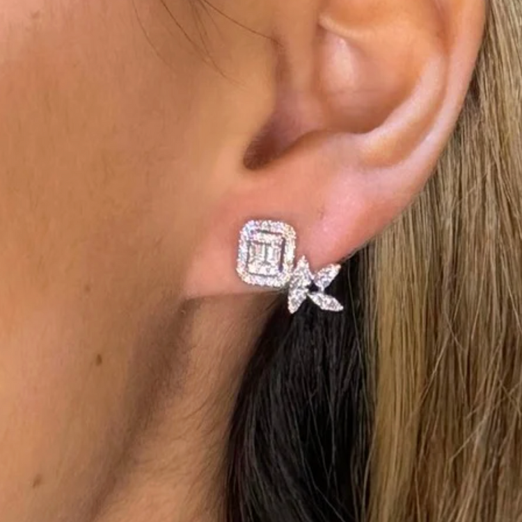 Fancy Shapes Diamond Earrings