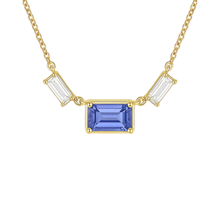 Collar Zafiro Azul Diamantes