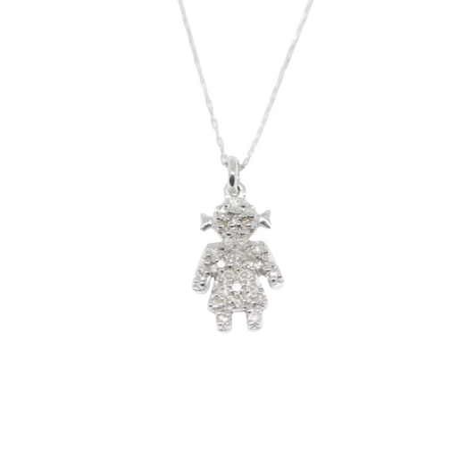 Dije Niña con Diamantes