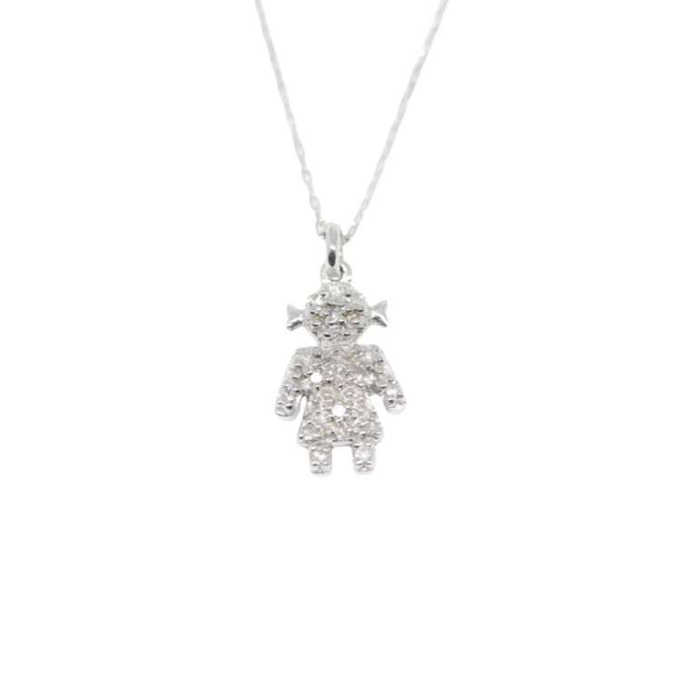 Dije Niña con Diamantes