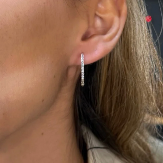 Hoops Round Diamantes