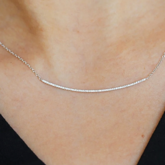 Collar Dije Smile Diamantes