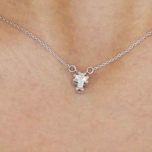 Collar Cruz  Diamante