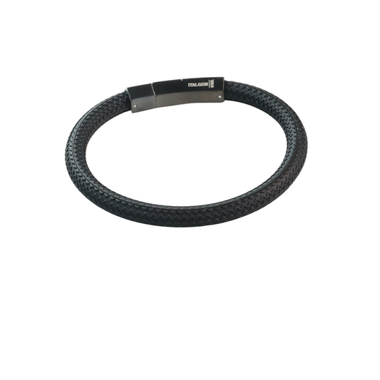 Pulsera Cuero Negro