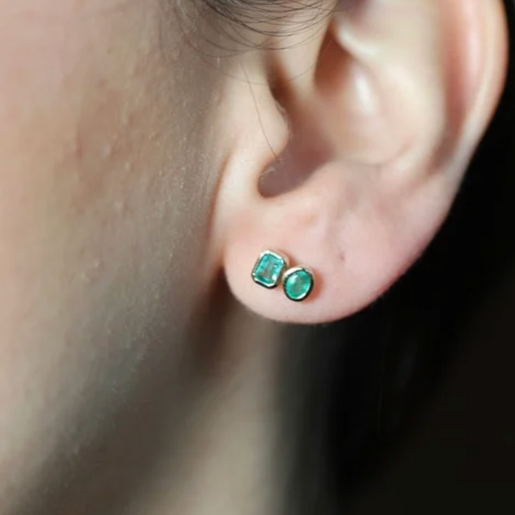 Aretes Toi et Moi  Esmeralda Bisel