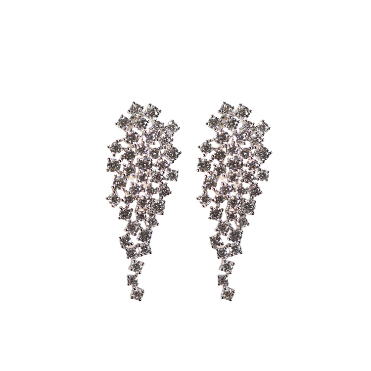 Aretes de Diamantes  Largos