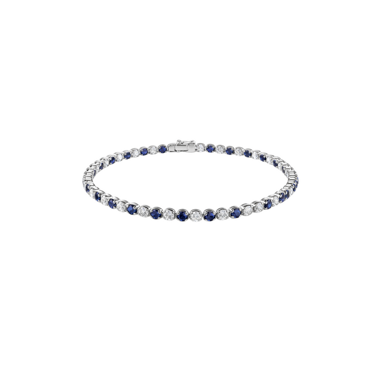 Pulsera Zafiros Diamantes