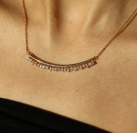 Collar Dije Diamantes Multishape