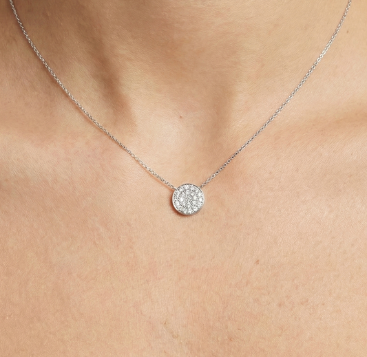 Collar Diamantes Circulo