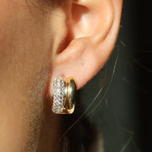 Hoops Diamantes Pavé