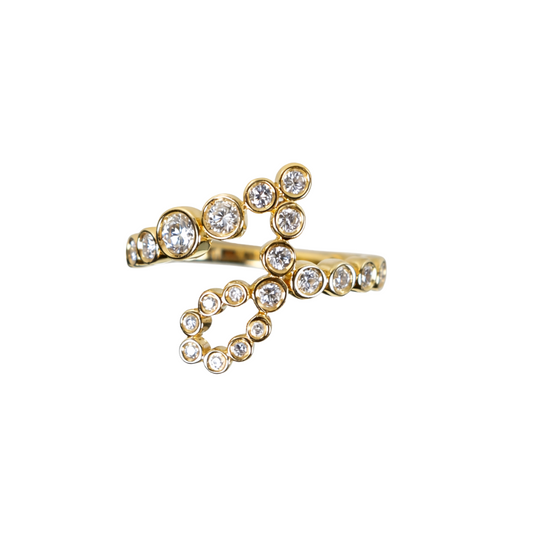 Anillo Inicial “J” Diamantes