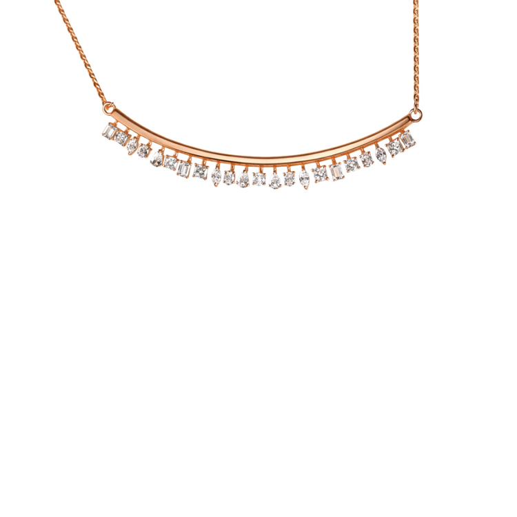 Collar Dije Diamantes Multishape