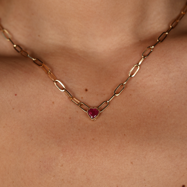 Dije de Corazón Rubi