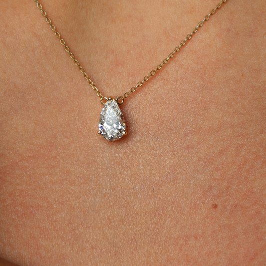 Collar Dije Diamante Pera