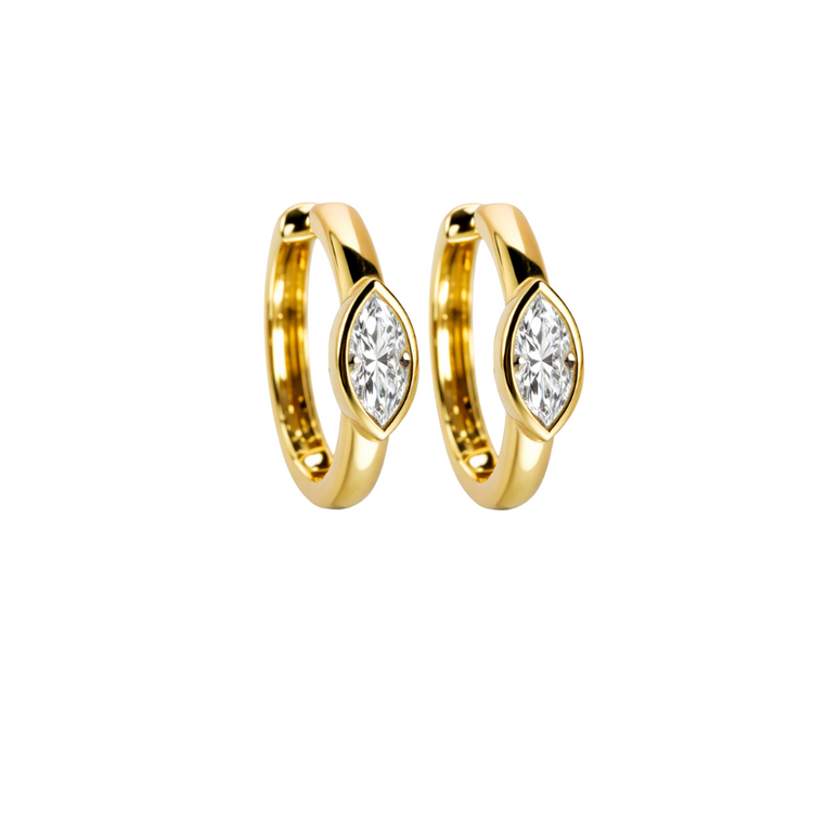 Emerald Halo Diamond Earrings