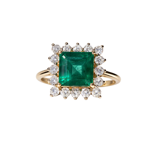 Sapphire Bracelet and Diamond Halo