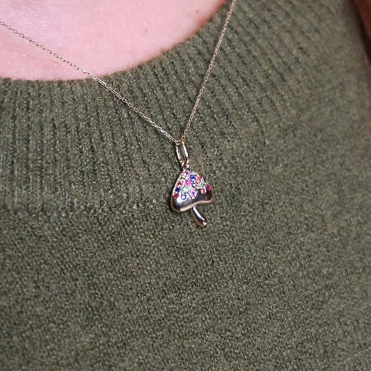 Emerald Pendant with Diamond Bezel 