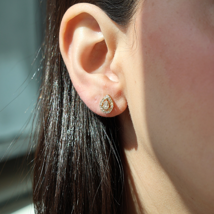 Aretes Gota Diamante