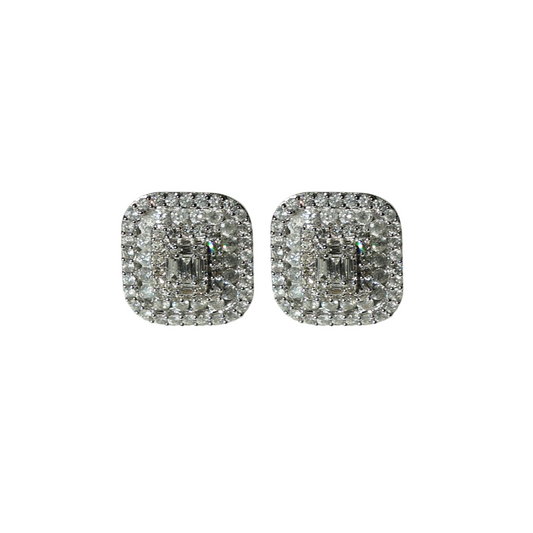 Aretes Halo Diamantes