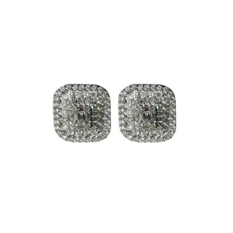 Aretes Halo Diamantes