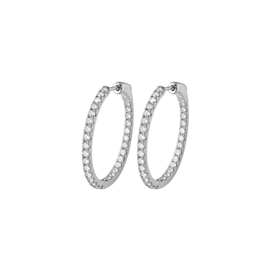 Hoops Round Diamantes