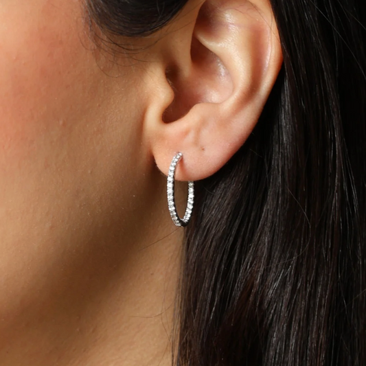Hoops Round Diamantes