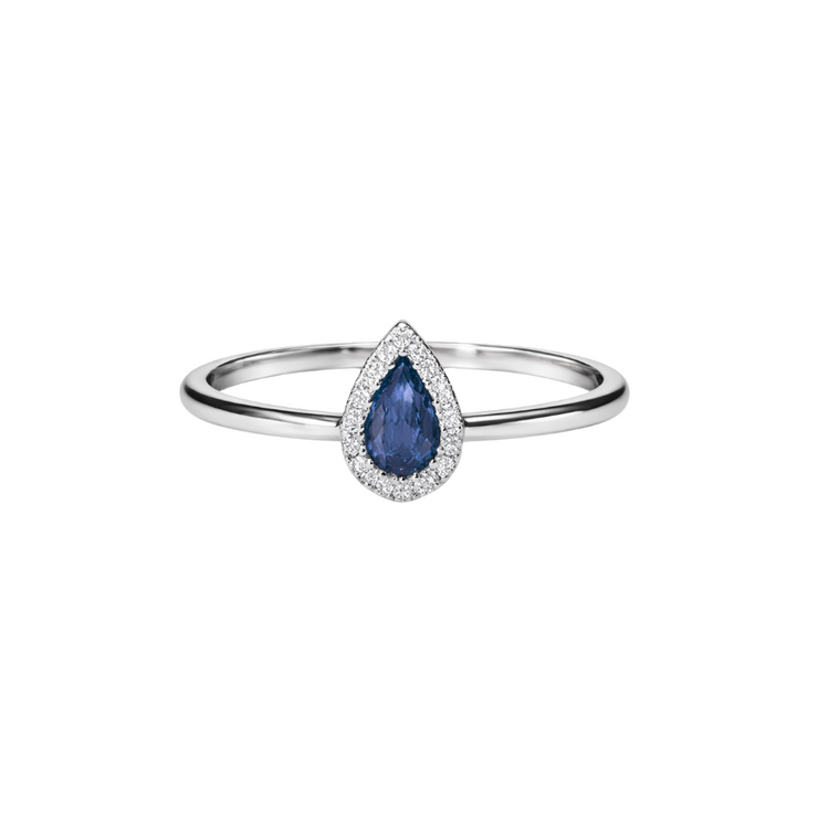 Ruby Ring with Diamond Halo 