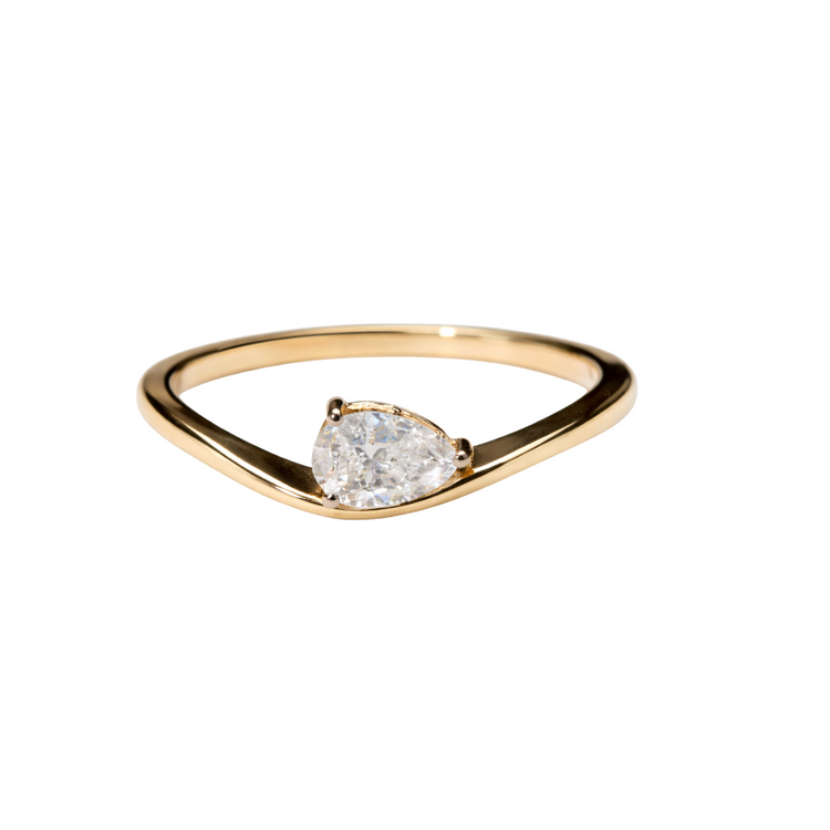 Anillo Diamante  Pera