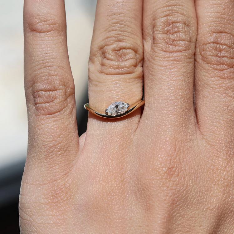 Anillo Diamante Marquise
