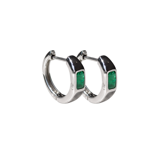 Emerald Hoops