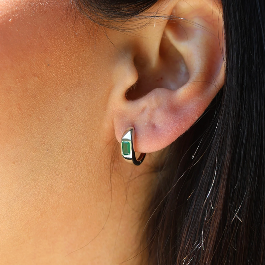 Emerald Hoops