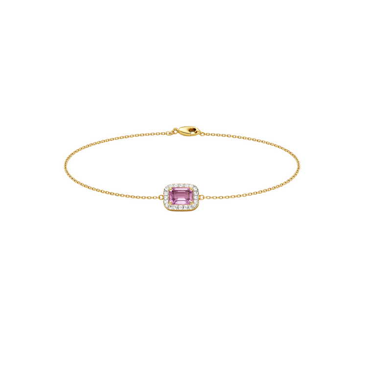 Diamond link bracelet