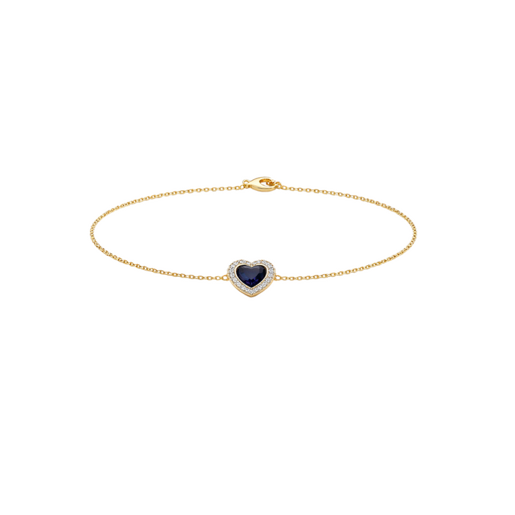 Diamond link bracelet