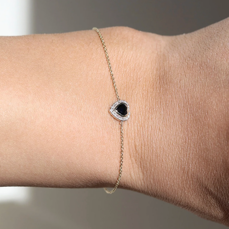 Diamond link bracelet