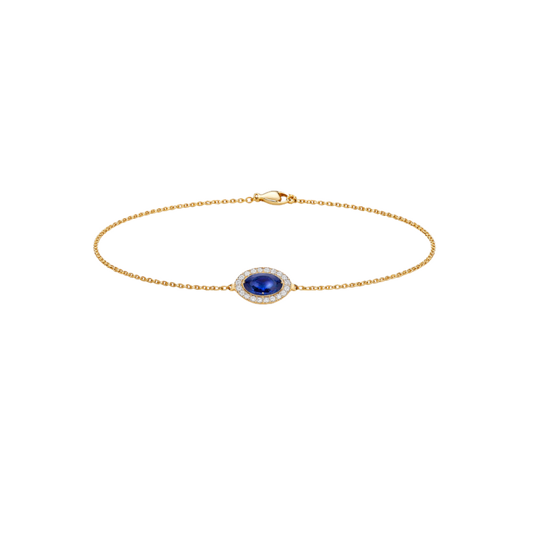 Diamond link bracelet