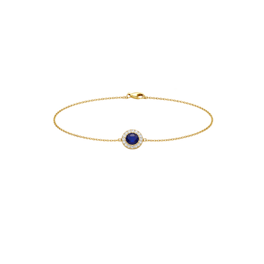 Diamond link bracelet