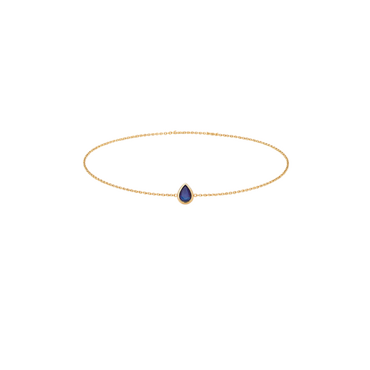 Pulsera Zafiro Bisel