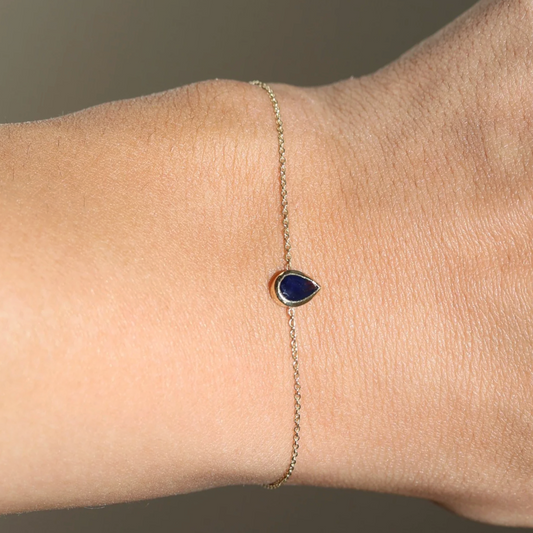 Pulsera Zafiro Bisel