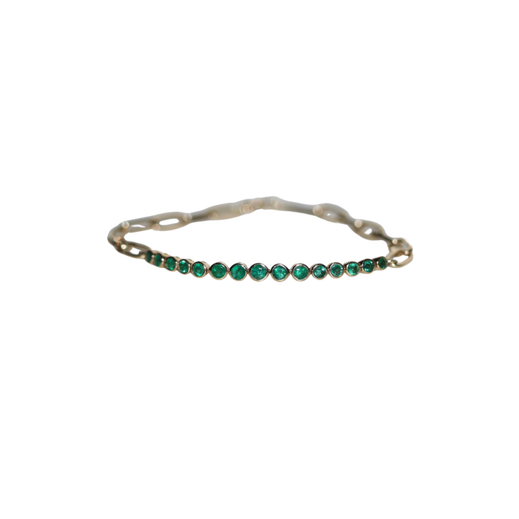 Pulsera Esmeralda Paperclip